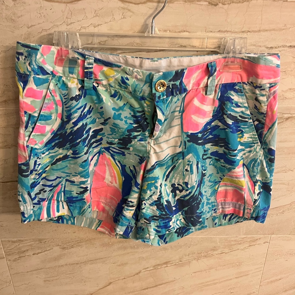 EUC Lilly Pulitzer Hey Bay Bay print Callahan shorts